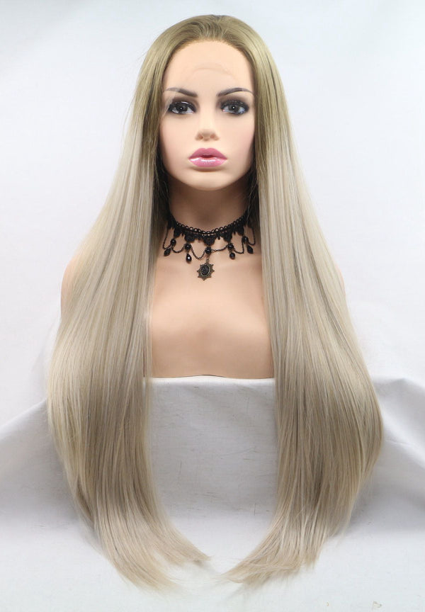 Blonde Silky Straight Lace Front Wig USW022