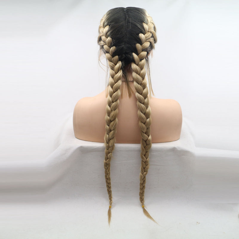 Blonde Double Braid Add Weaving USW021