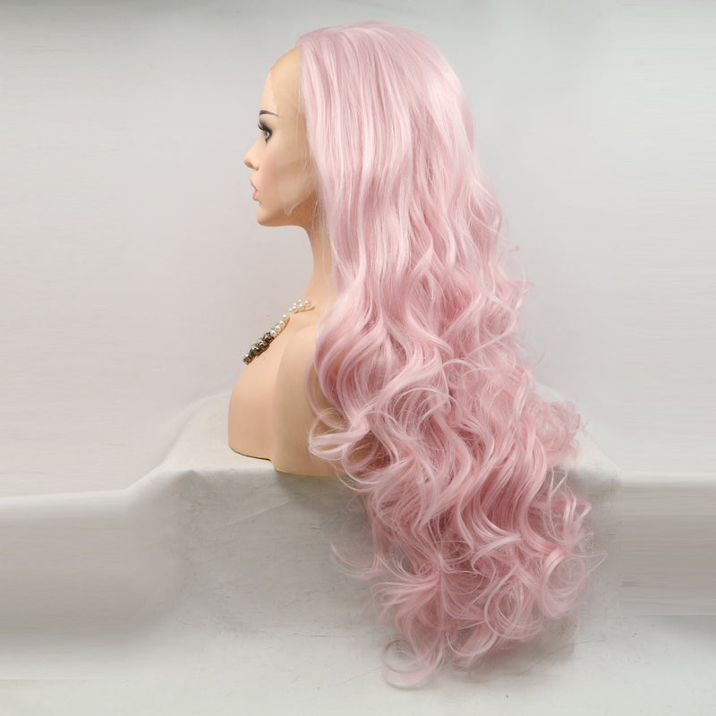 Honey Pink Synthetic Lace Front Wig USW044/USW045