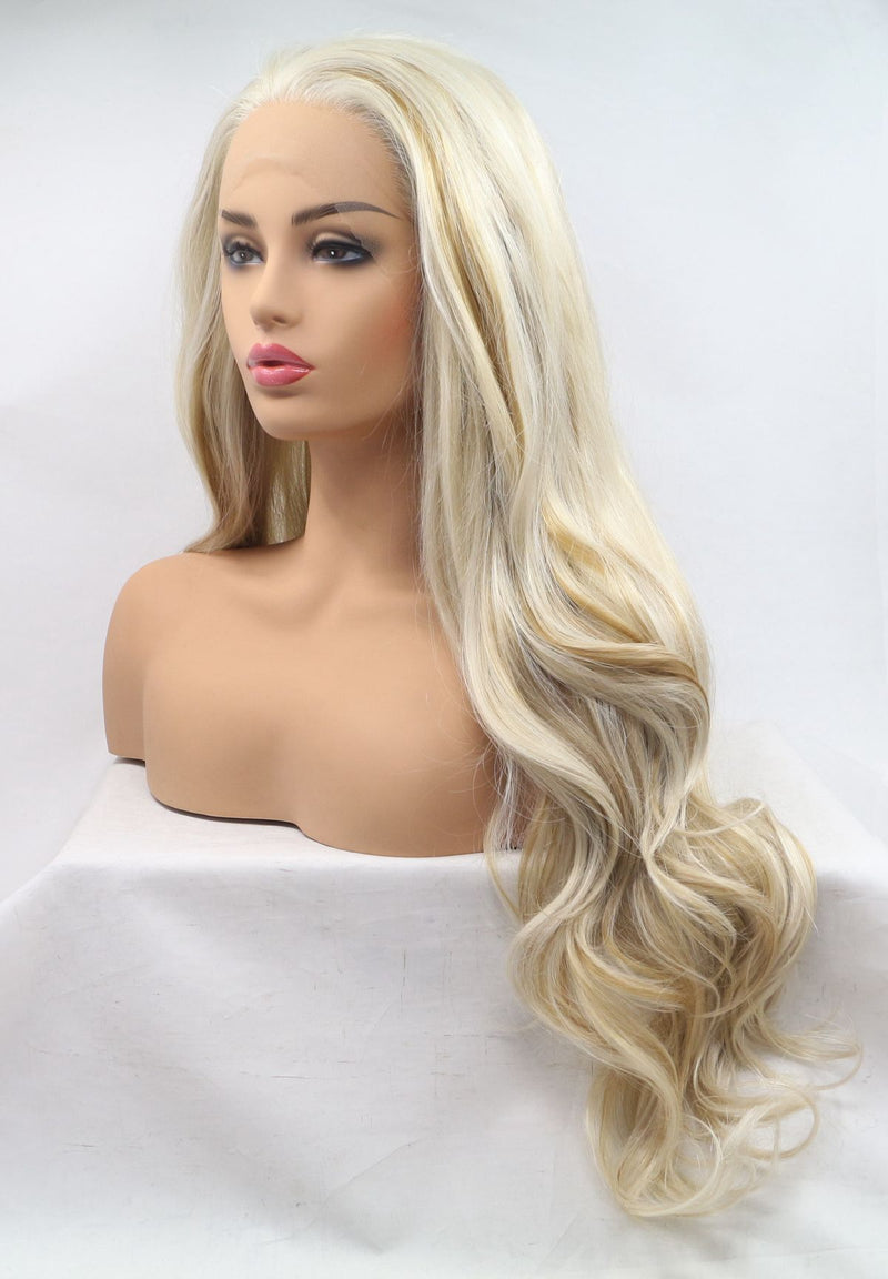 Kyrene Wavy Synthetic Lace Front Wig USW048