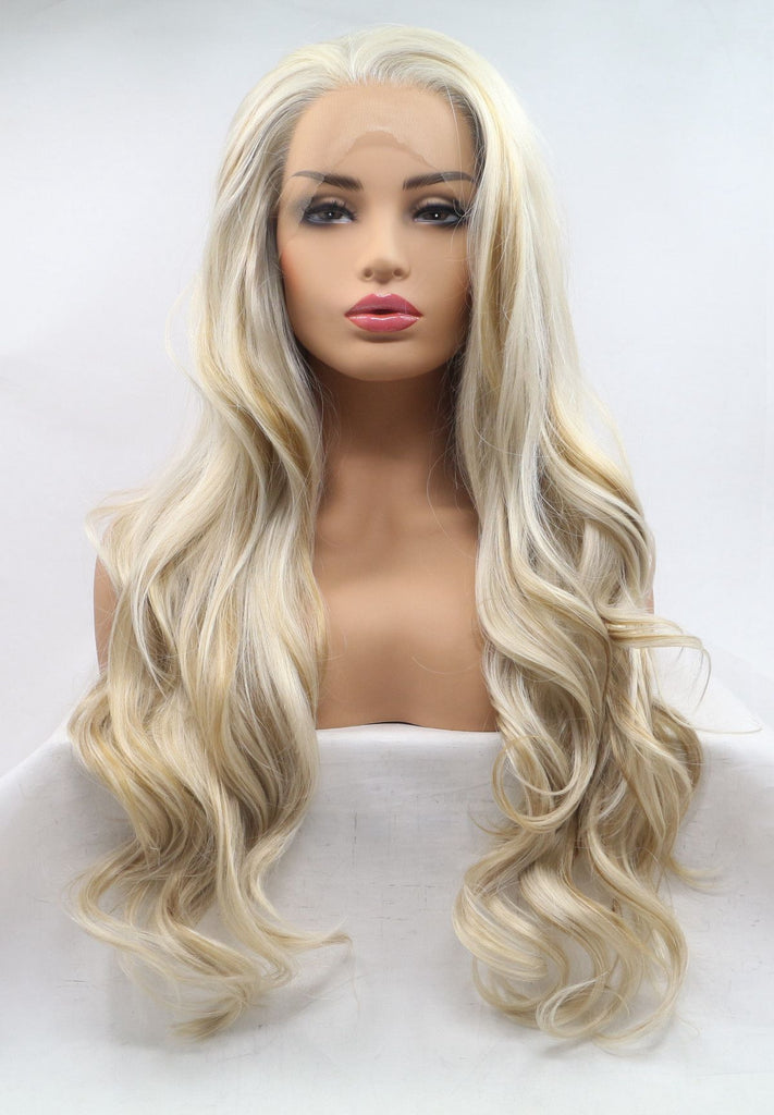 Kyrene Wavy Synthetic Lace Front Wig USW048