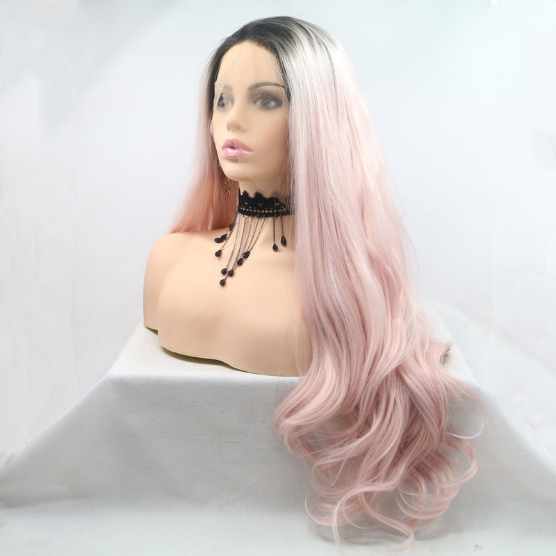Lovely Pink Girl Hair Wig USW056