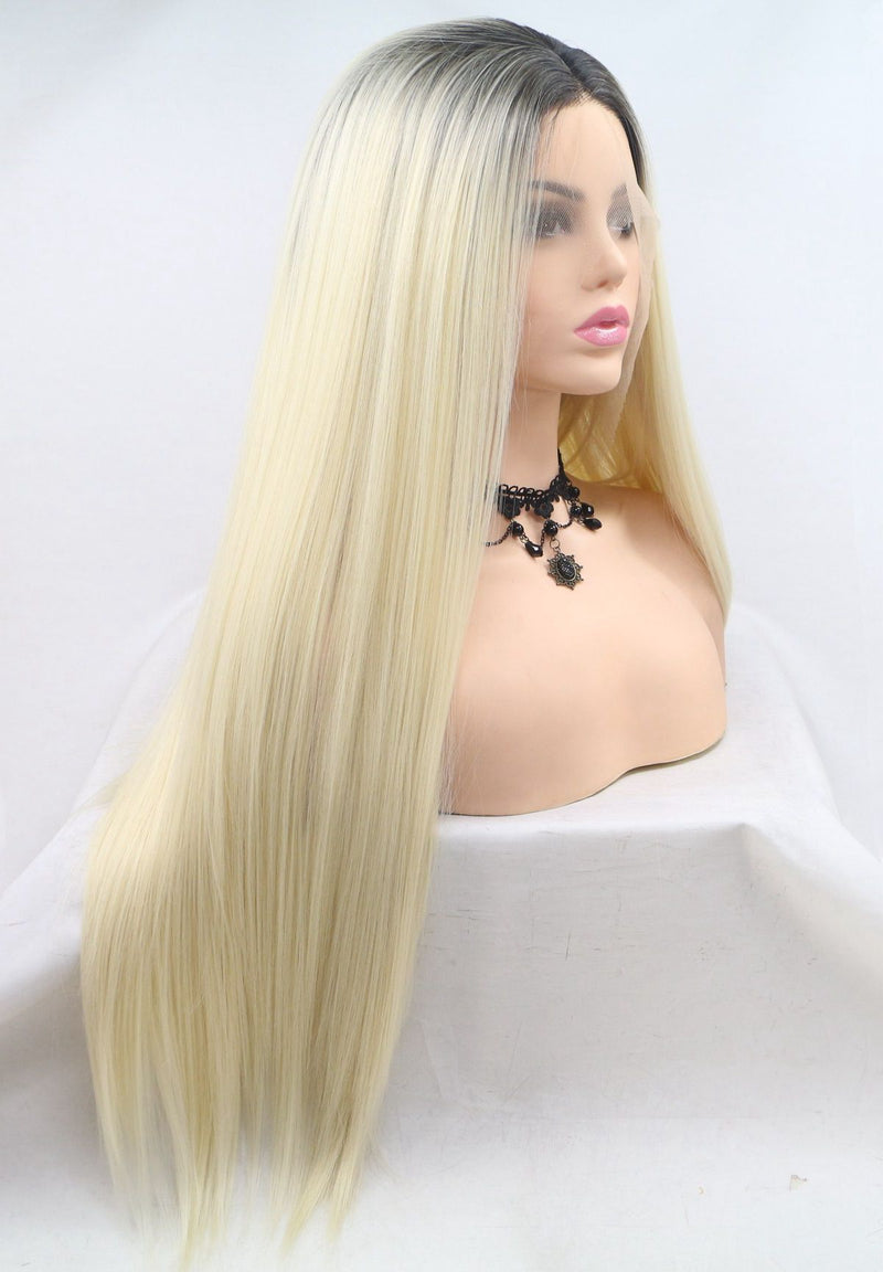 Blonde Two Tone Wig Straight Hair USW023