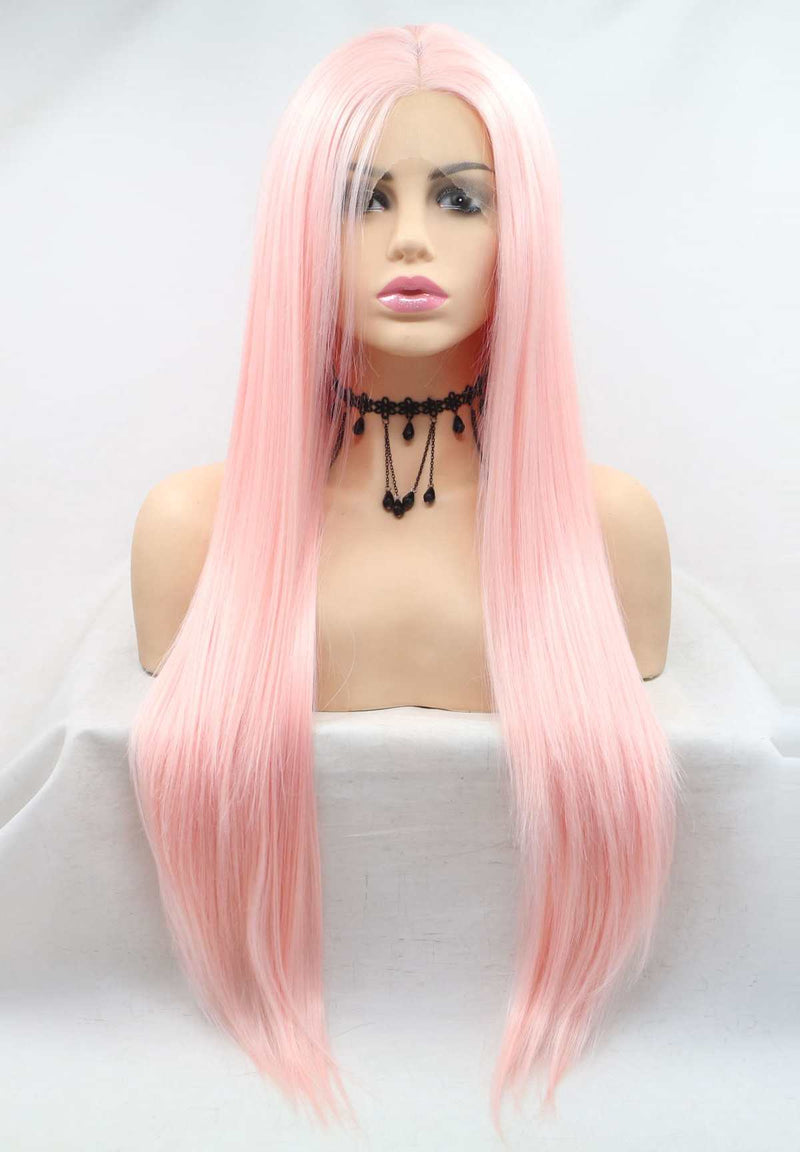 Rose Pink KANEKALON Synthetic Wig USW129