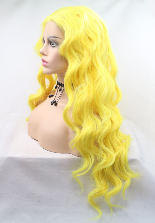 Lemon Hair Curly Kanekalon Wig USW116