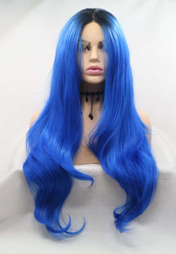 Sky Blue KANEKALON Synthetic Wig USW127