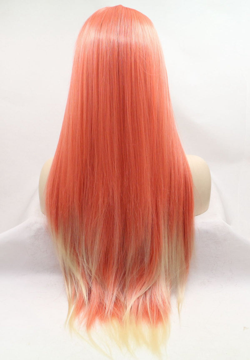 Light Orange Ombre Silky Straight Wig  USW108