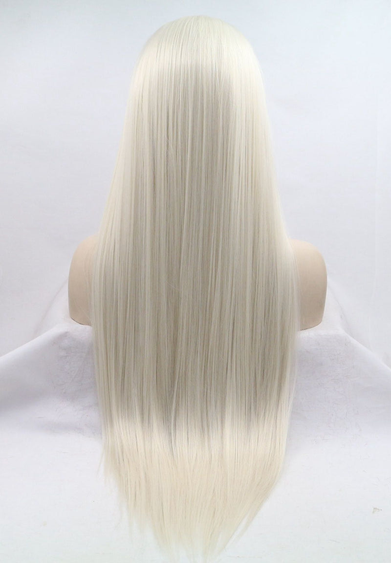 White Blonde Straight Synthetic Wig USW093/USW094/USW095