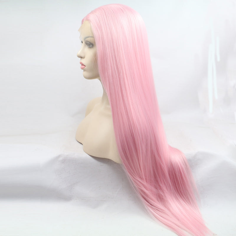 Honey Pink Synthetic Lace Front Wig USW044/USW045