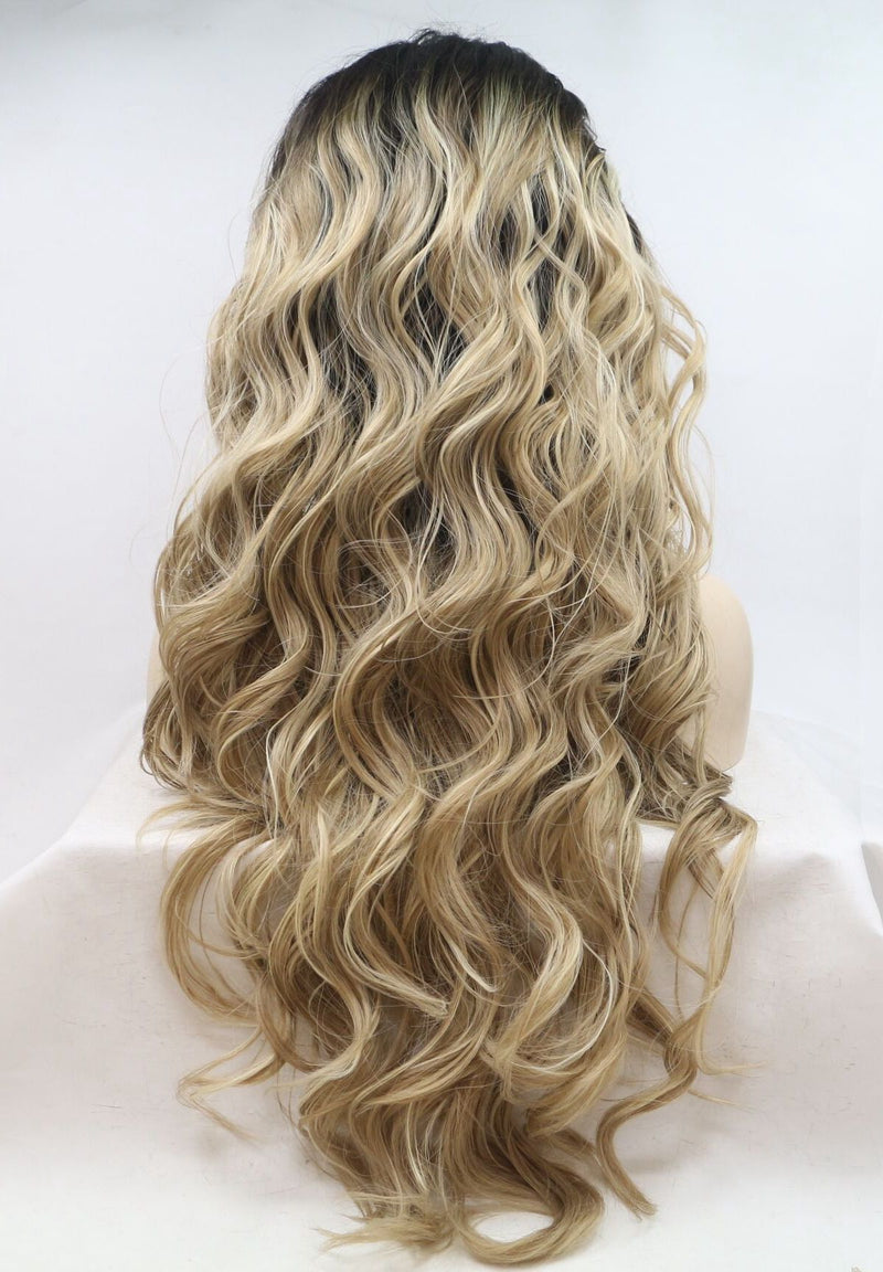 Cinderella Blonde Curly Synthetic Wig USW119
