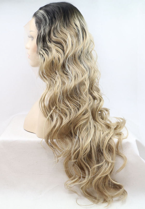 Cinderella Blonde Curly Synthetic Wig USW119