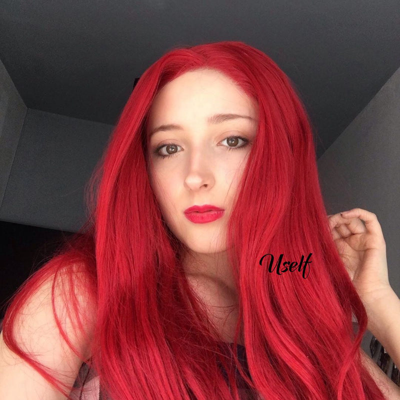 Sexy Red Cosplay Lace Front Wig USW080